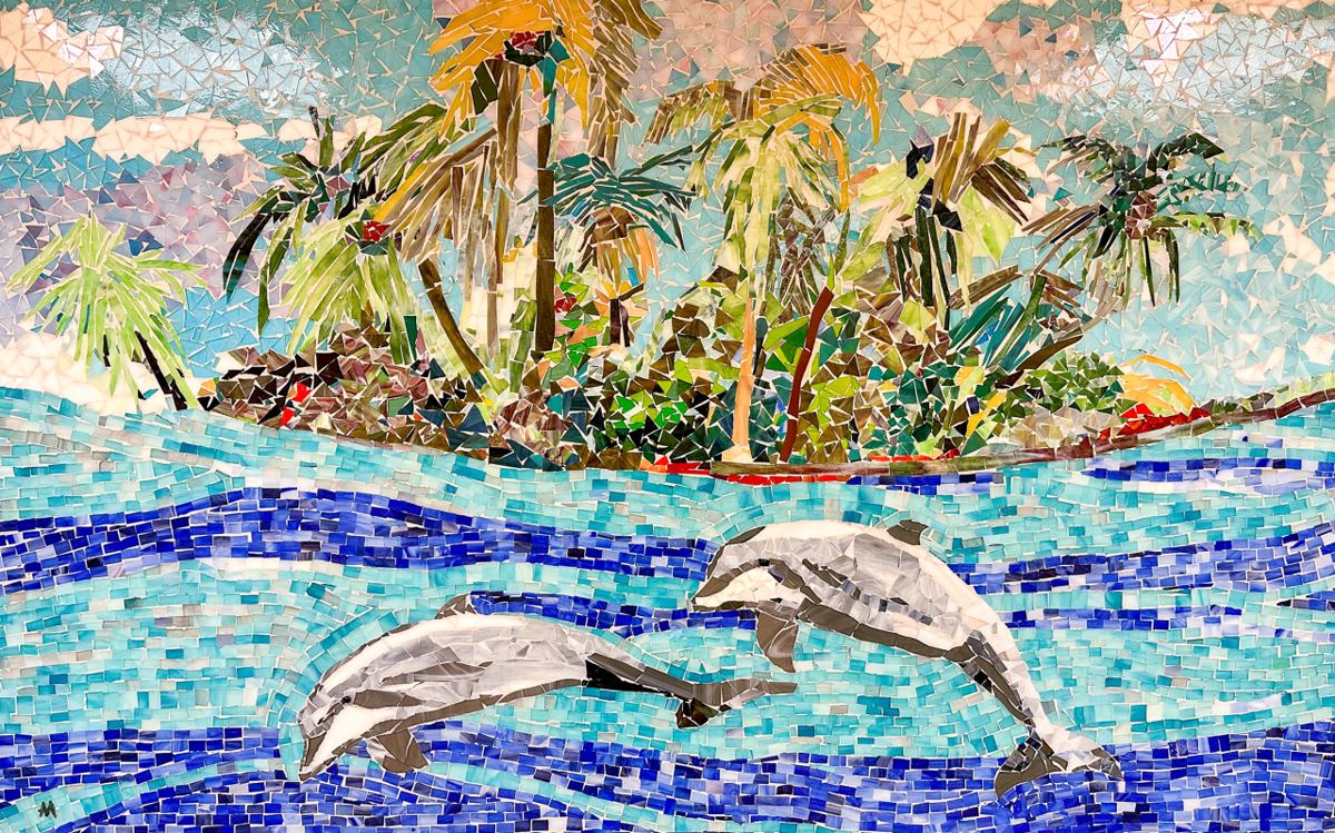 Glass mosaic at Lee Memorial Hospital, Fort Myers