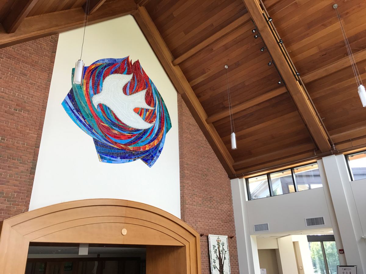 Mosaic at Lutheran Church of Redeemer in McLean, Virginia, image 3