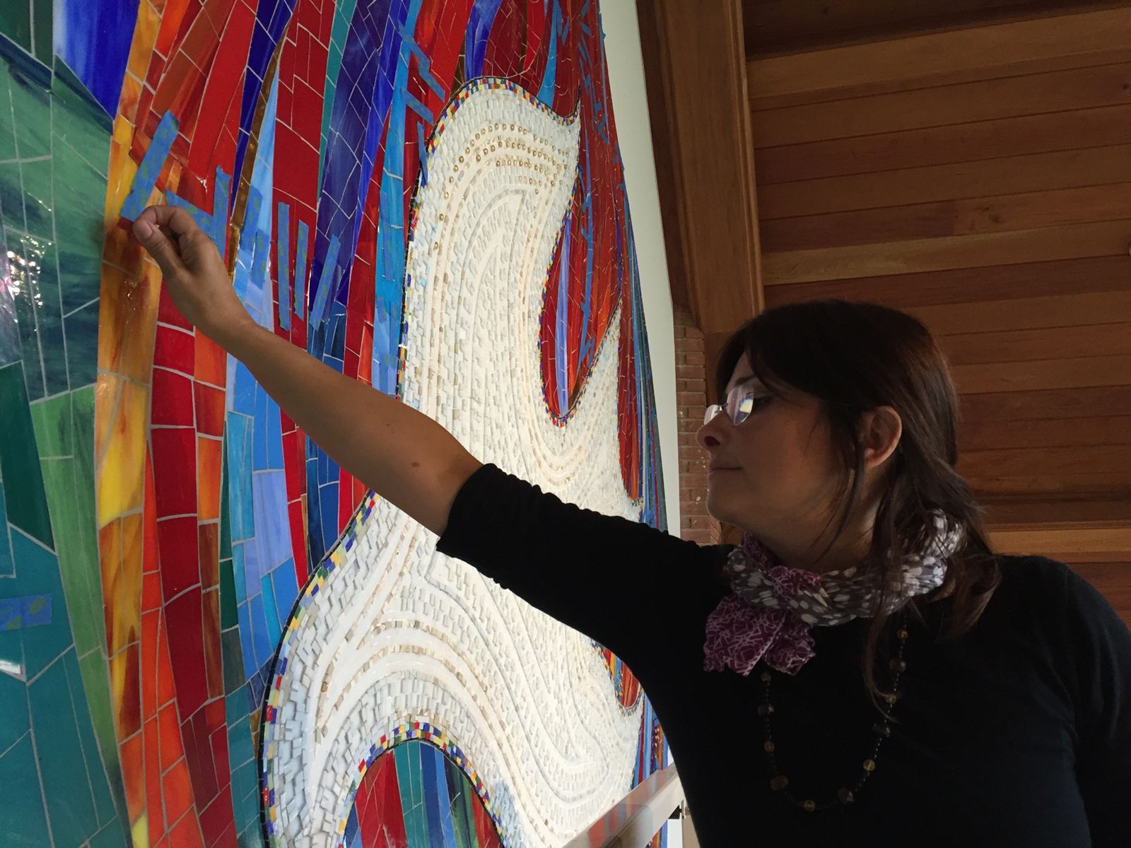Mosaic at Lutheran Church of Redeemer in McLean, Virginia, image 12