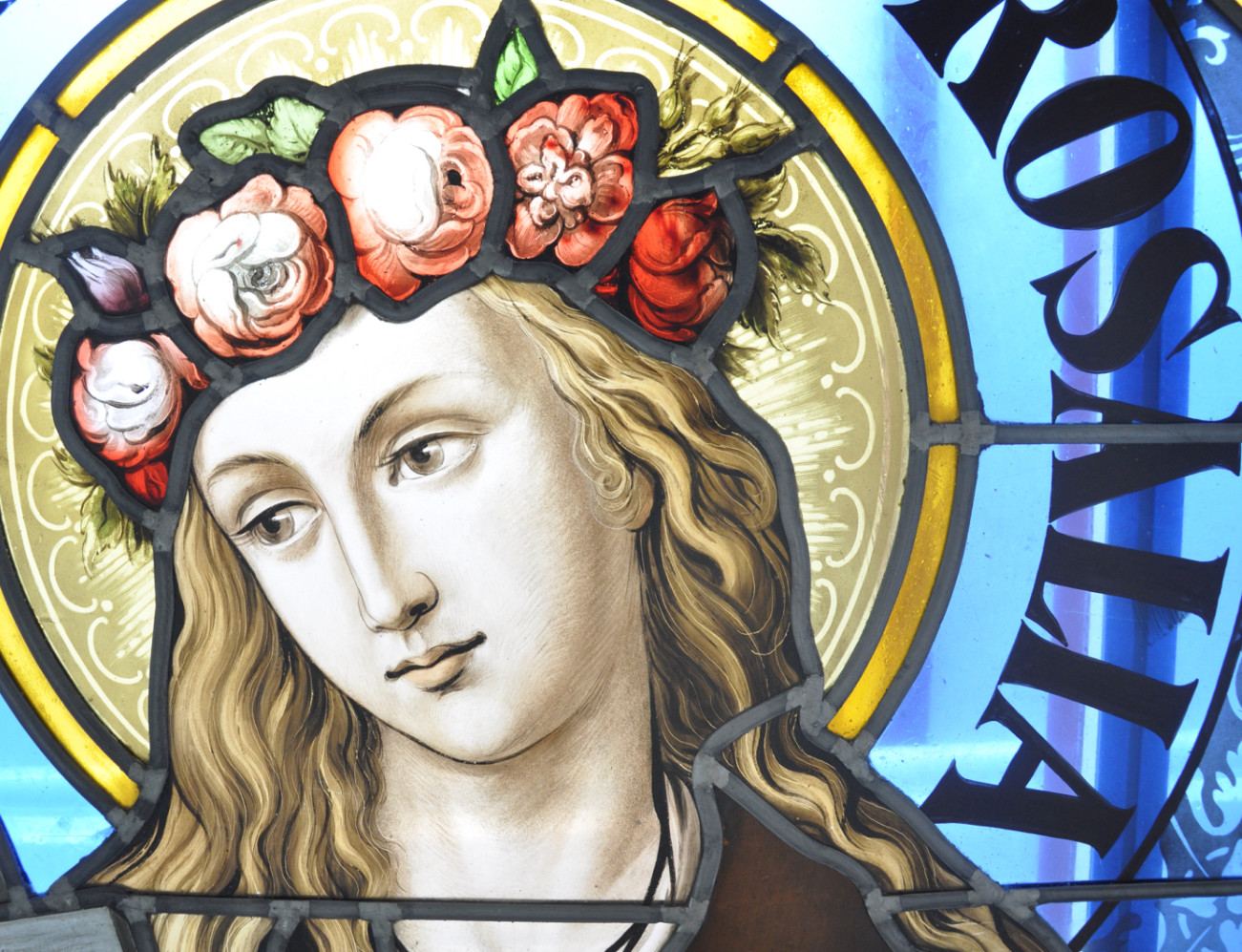 Stained glass at the Cathedral of Saint Teresa of Ávila in Subotica, photo 2