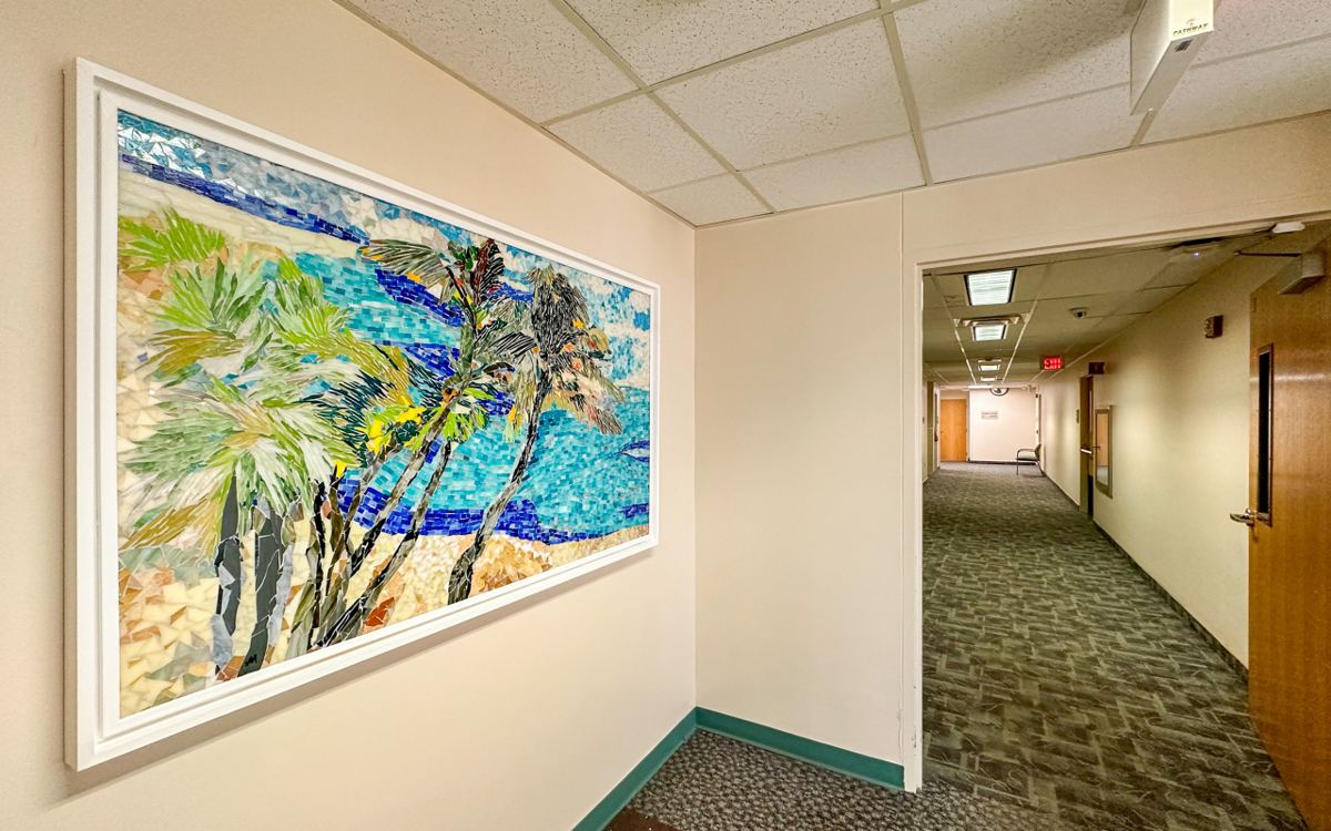 Glass mosaic at Lee Memorial Hospital, Fort Myers