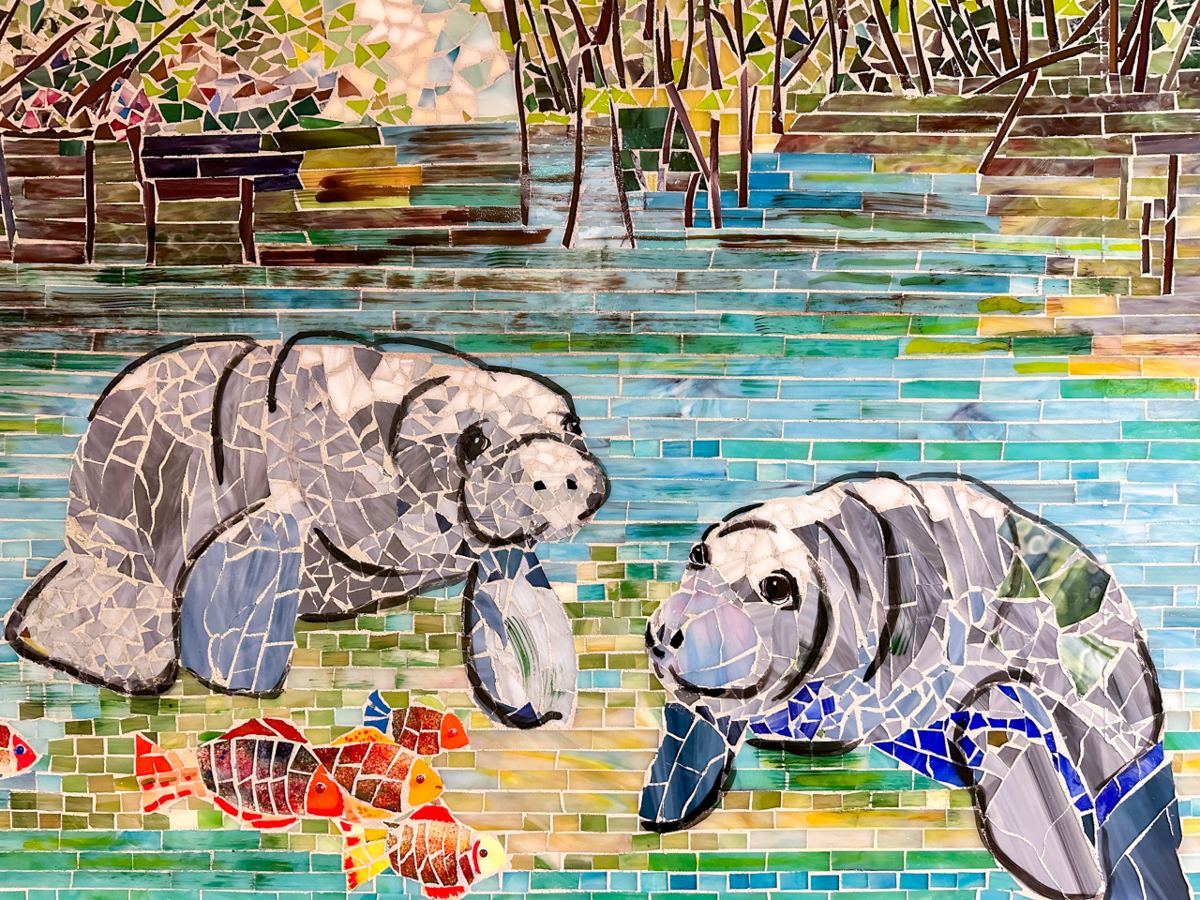 Glass mosaic at Lee Memorial Hospital, Fort Myers