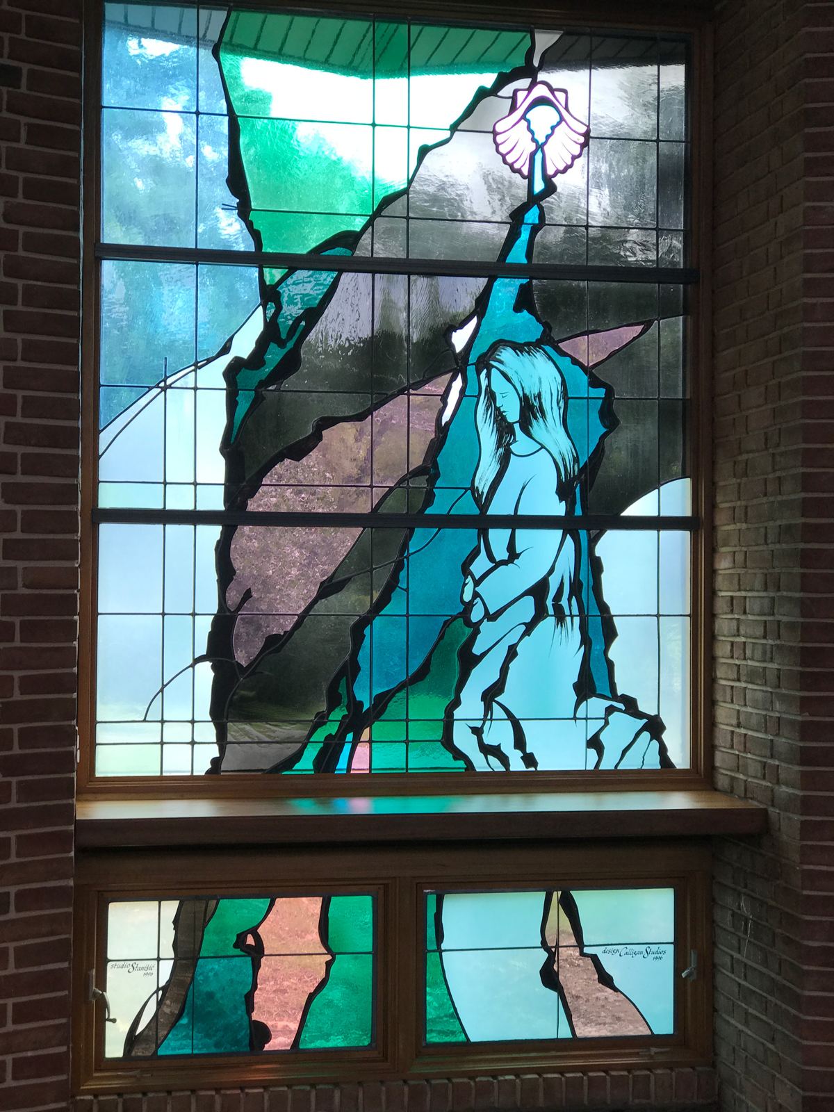 Stained glass at First Evangelical Lutheran Church in Ellicott City, Maryland, photo 7