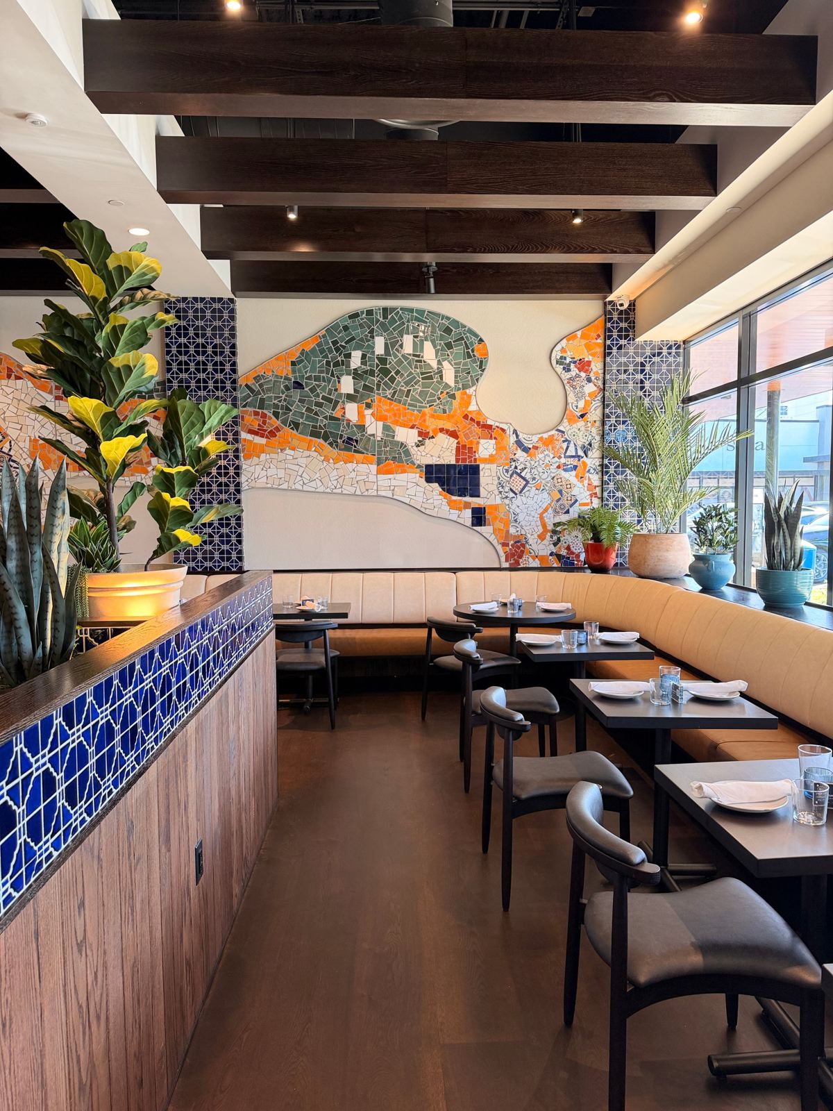 Custom tile mosaic project at Bulla Gastro Bar in Aventura, photo 11