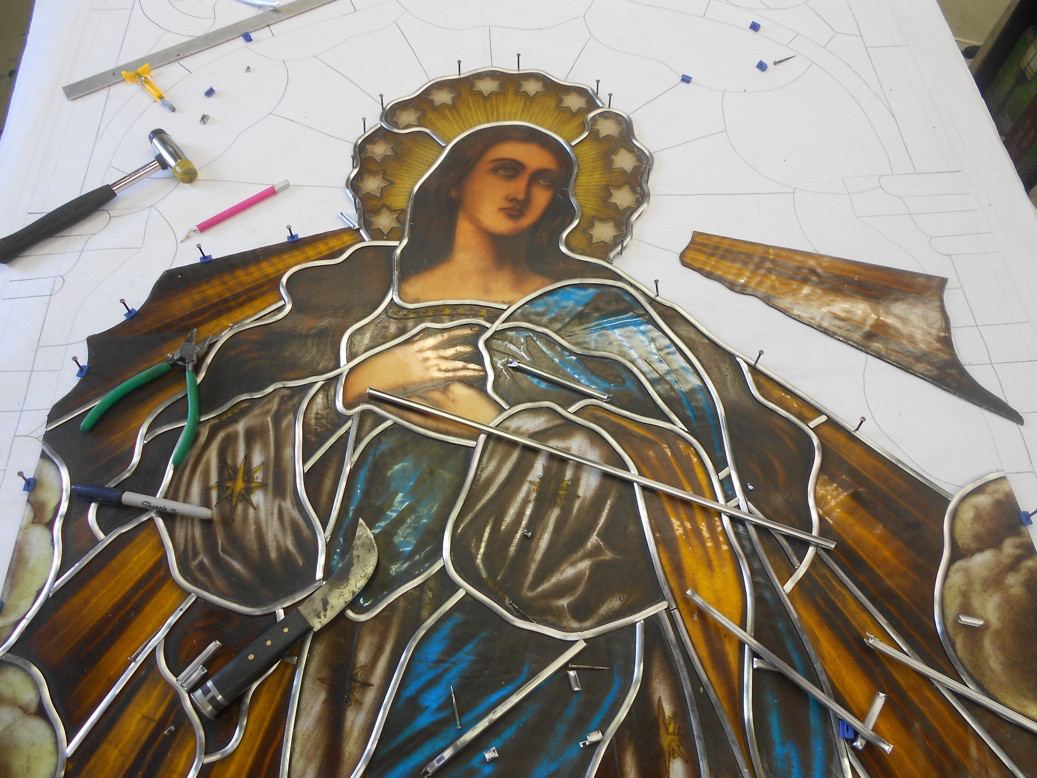 Restored stained glass windows, Saint Joseph Catholic Church, Grand Junction, Colorado, photo 2