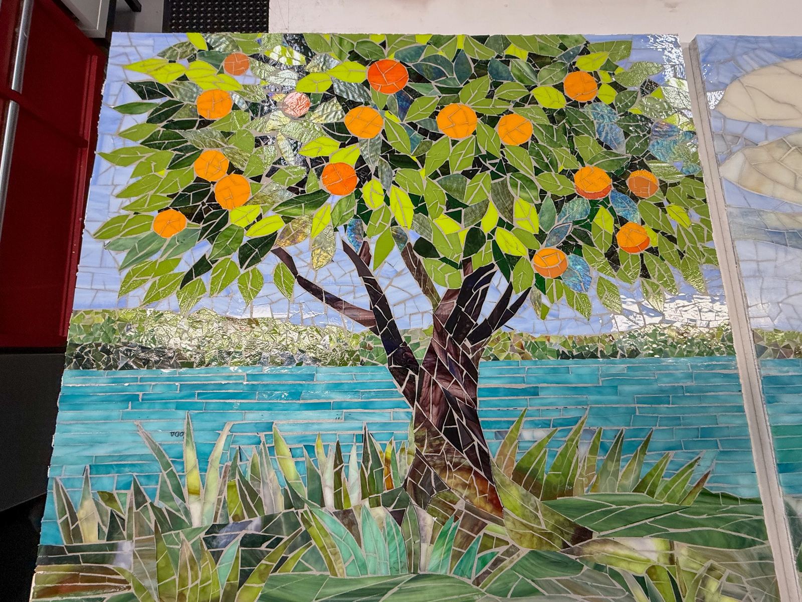 Glass mosaic triptych for Lakeland Regional Health, photo 3
