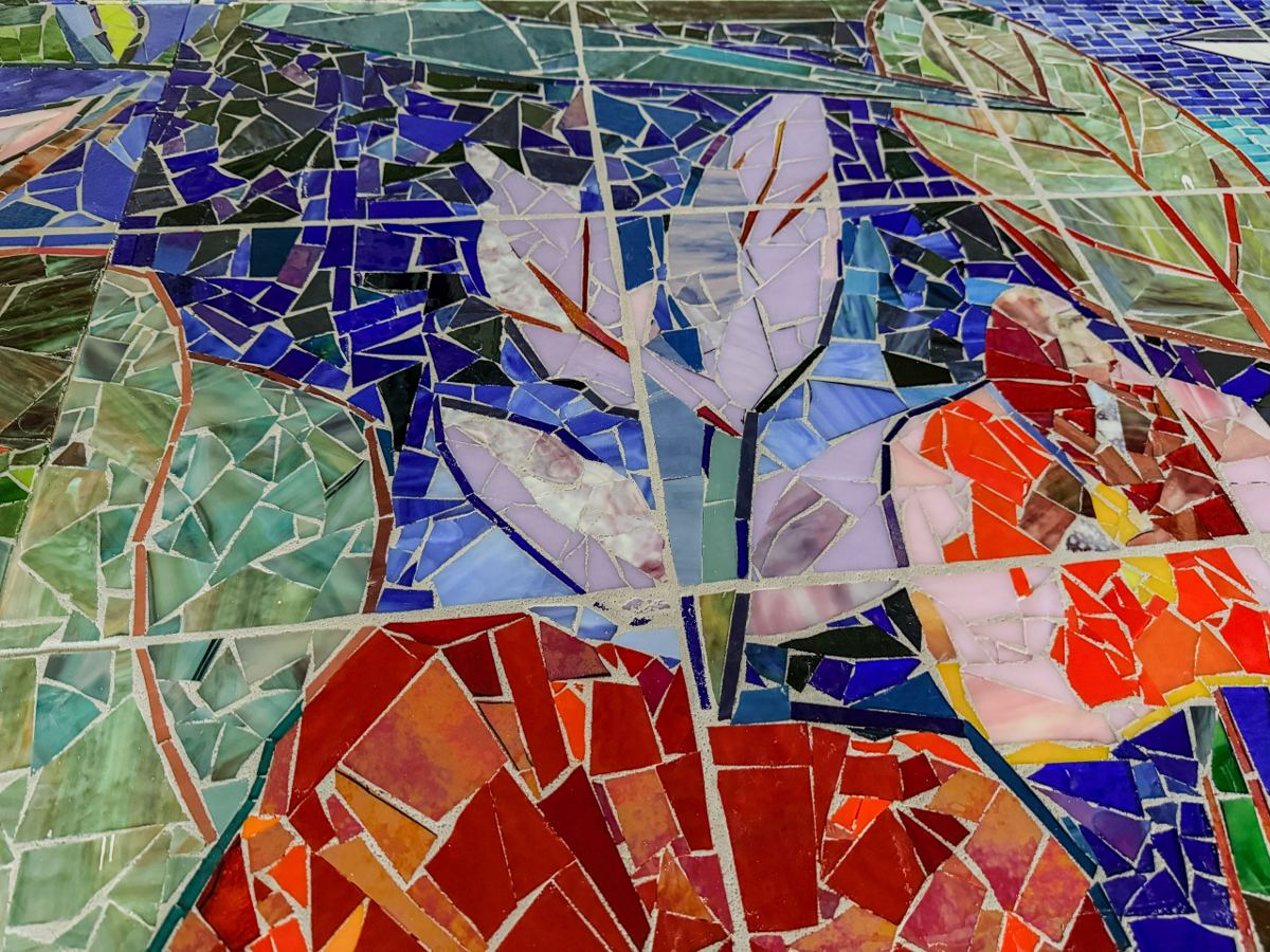 Sanibel Island glass mosaic project for Cape Dental Care, photo 29