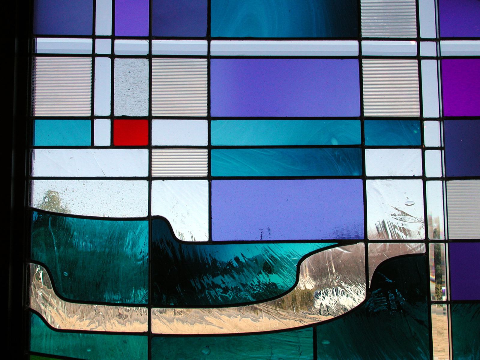 Stained glass at Immaculate Heart of Mary Church in Grand Junction, Colorado