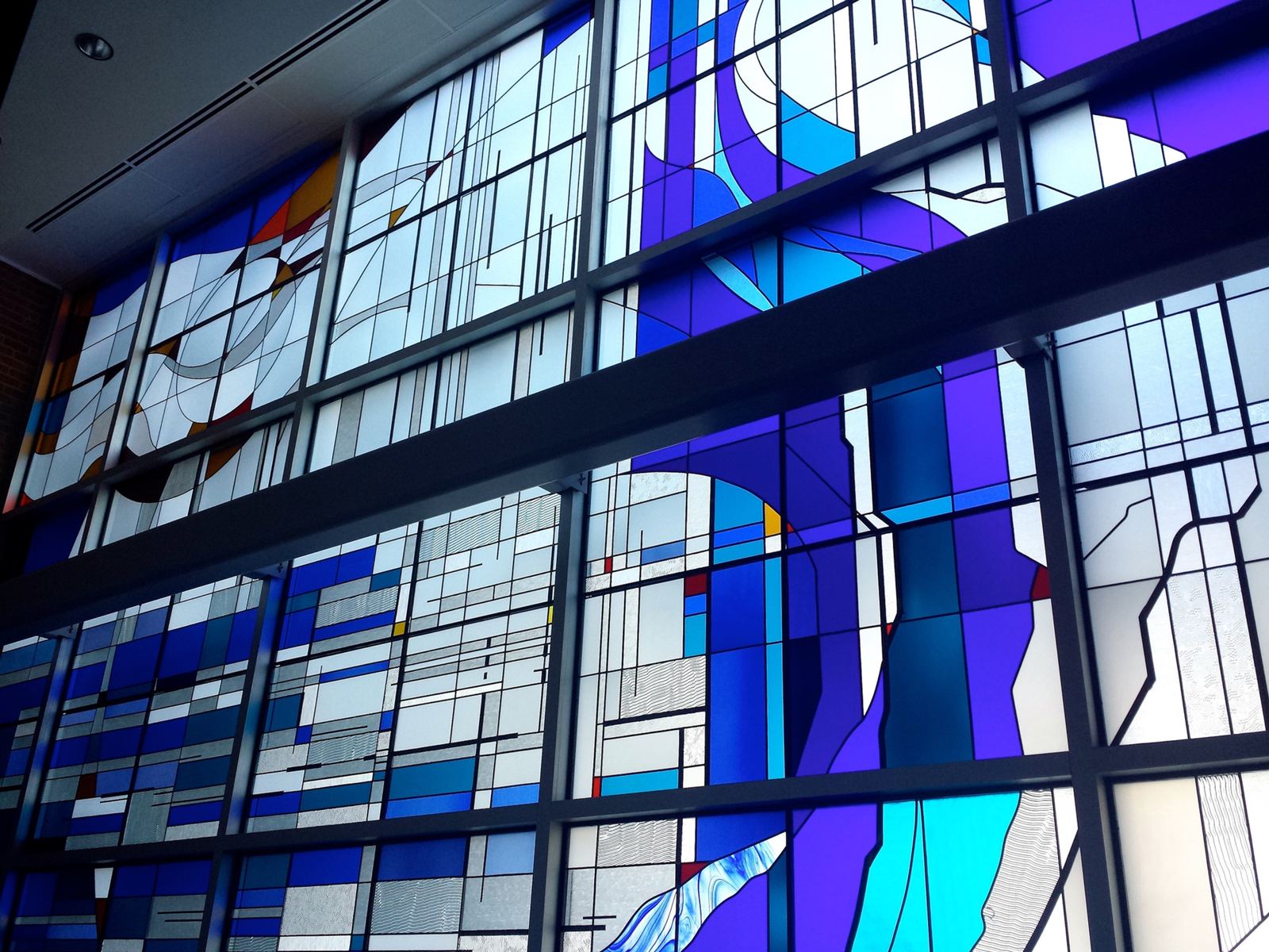 Stained glass at Saint Mary's Hospital in Grand Junction, Colorado, photo 1