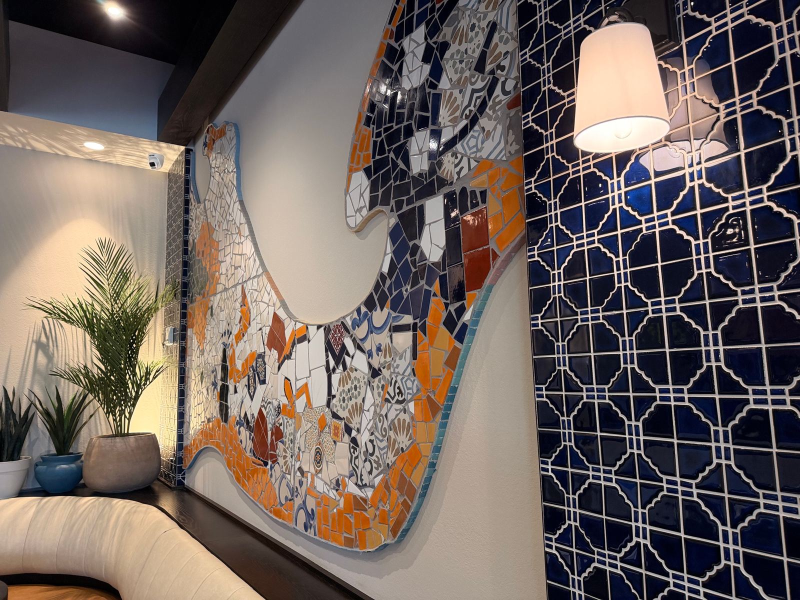 Custom tile mosaic project at Bulla Gastro Bar in Aventura, photo 6
