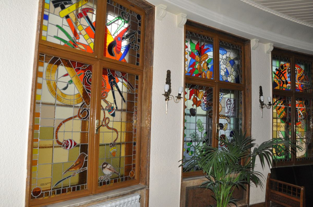 Stained glass at the Serbian Academy of Sciences and Arts in Belgrade, photo 13