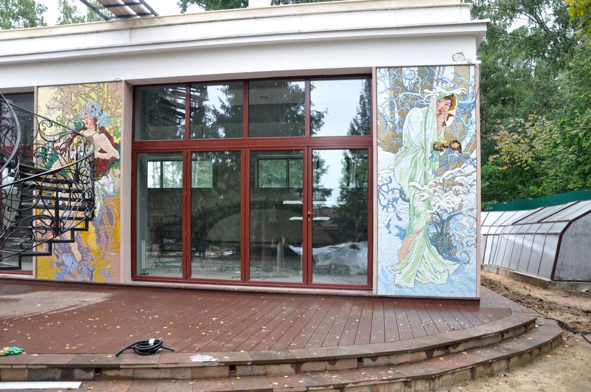 Smalti glass mosaic for a private residence near Moscow, Russia