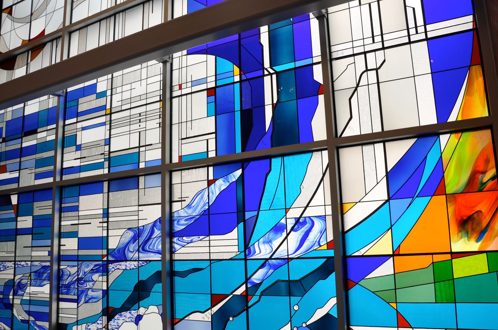 Stained glass at Saint Mary's Hospital in Grand Junction, Colorado, photo 11