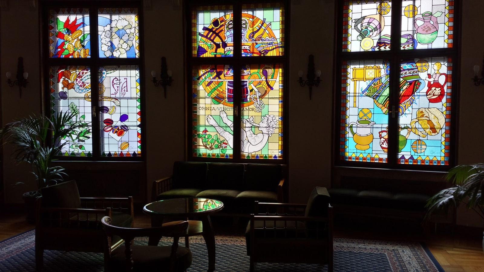 Stained glass at the Serbian Academy of Sciences and Arts in Belgrade, photo 15