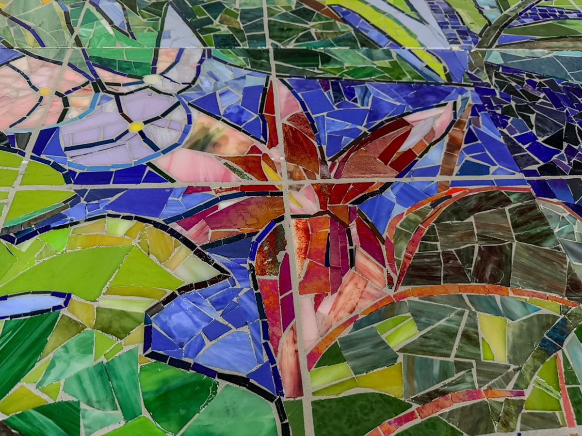 Sanibel Island glass mosaic project for Cape Dental Care, photo 11