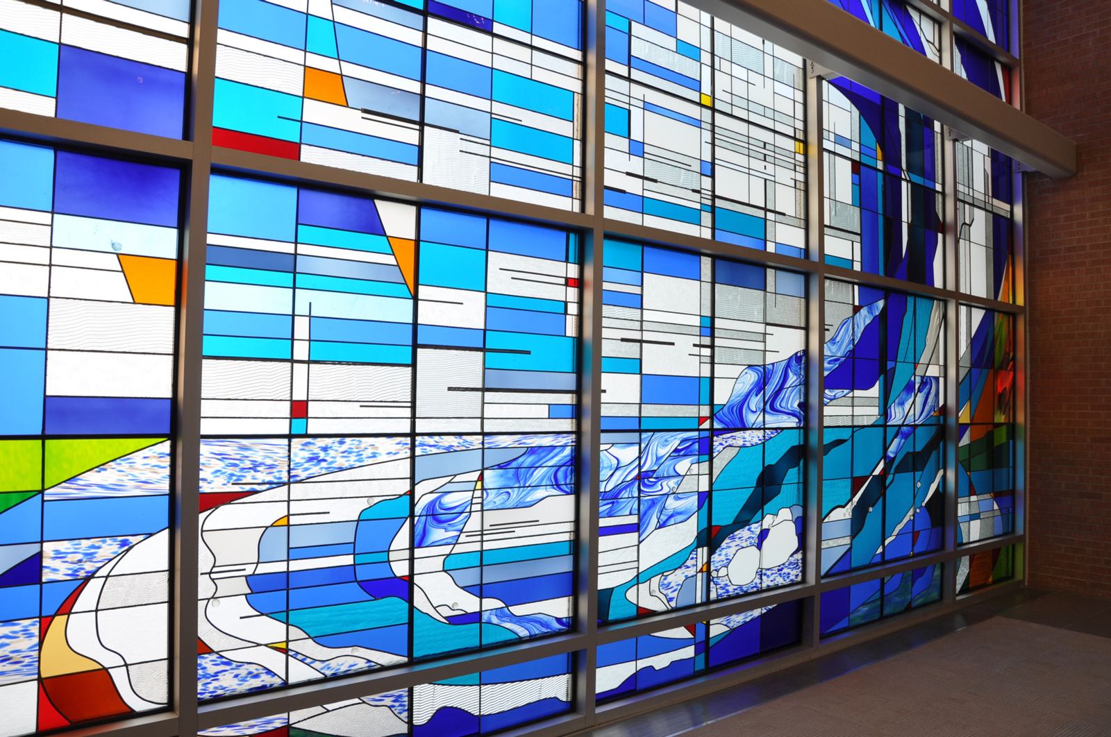 Stained glass at Saint Mary's Hospital in Grand Junction, Colorado, photo 6