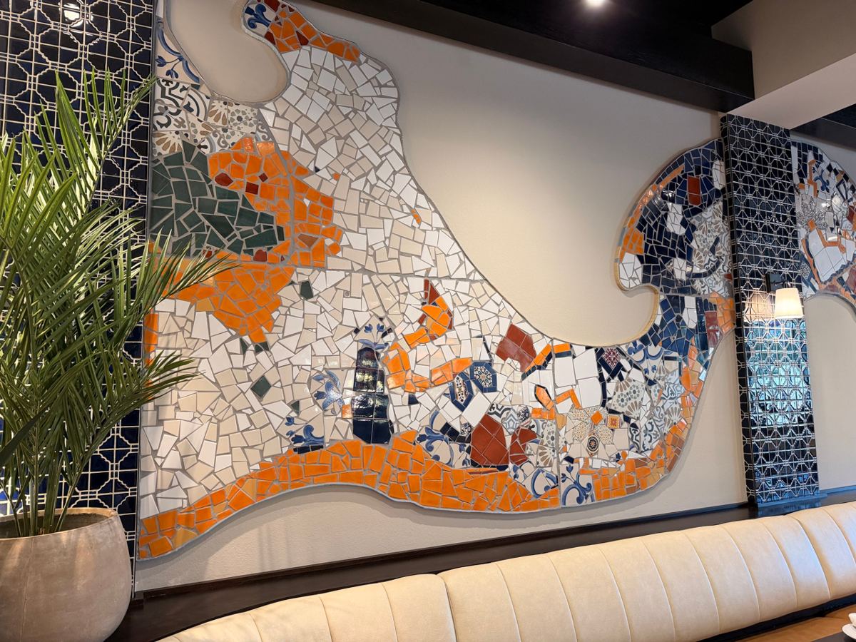 Custom tile mosaic project at Bulla Gastro Bar in Aventura, photo 2