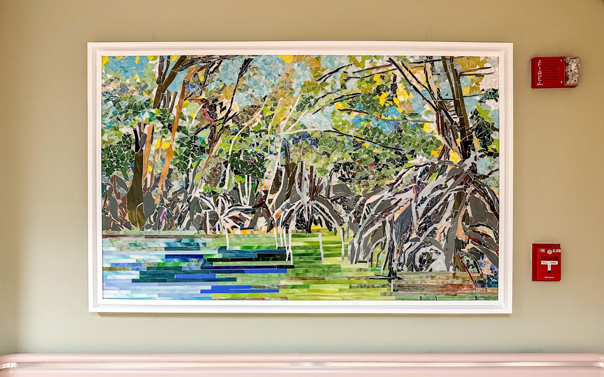 Glass mosaic at Lee Memorial Hospital, Fort Myers