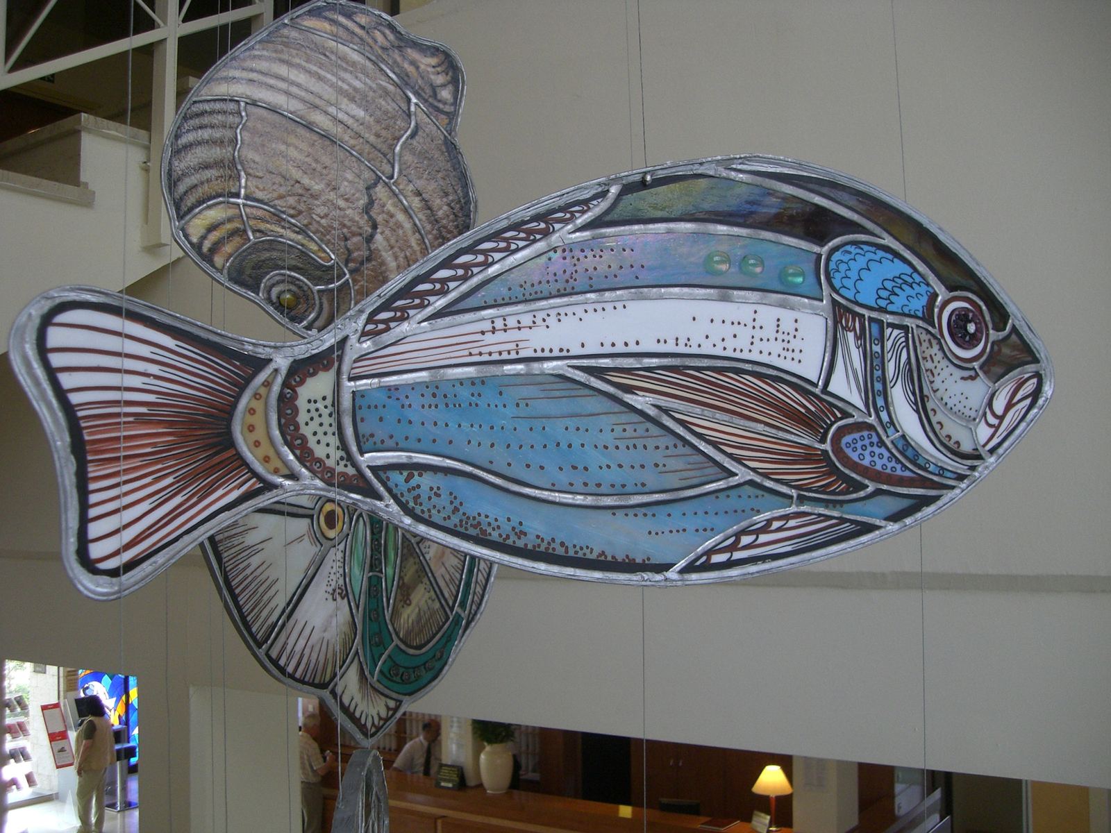 Stained glass at Hotel Melia Sol in Umago, Croatia, photo 12