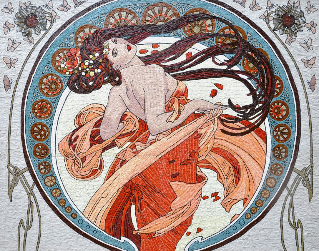 Smalti glass mosaic for a private residence near Moscow, Russia