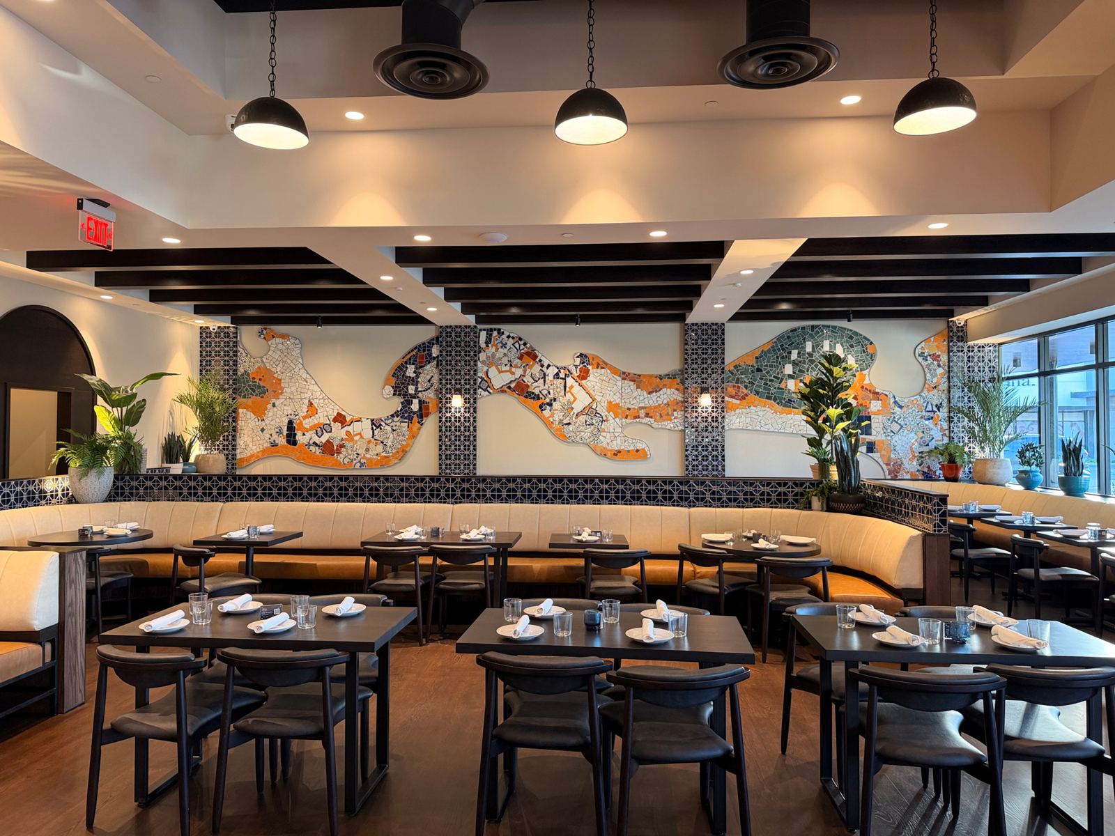 Custom tile mosaic project at Bulla Gastro Bar in Aventura, photo 10