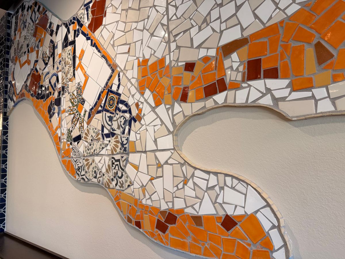 Custom tile mosaic project at Bulla Gastro Bar in Aventura, photo 4