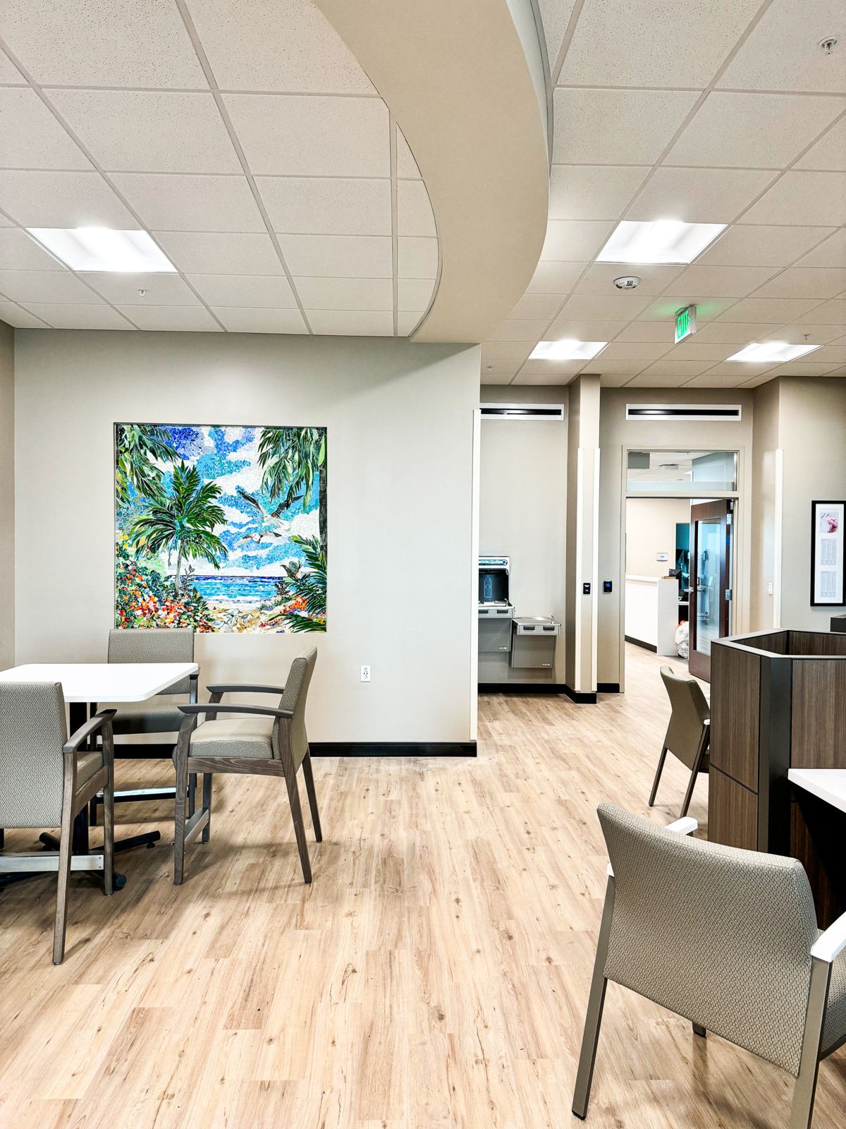 Glass mosaic at Surfside Outpatient Center, Cape Coral