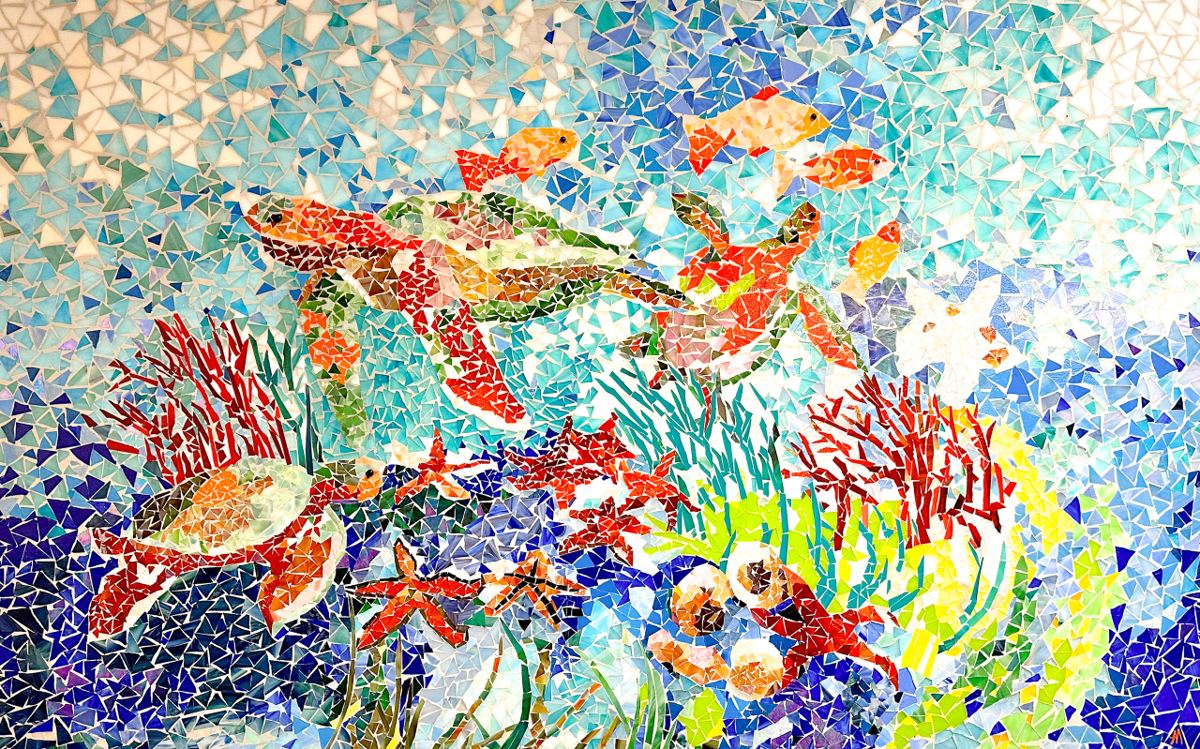 Glass mosaic at Lee Memorial Hospital, Fort Myers