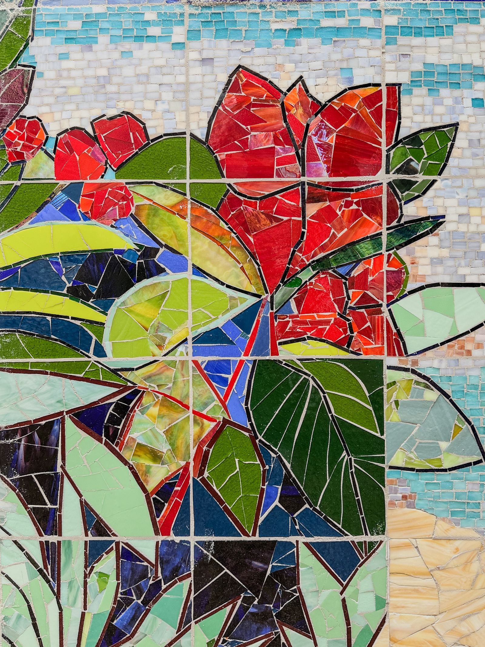 Sanibel Island glass mosaic project for Cape Dental Care, photo 26