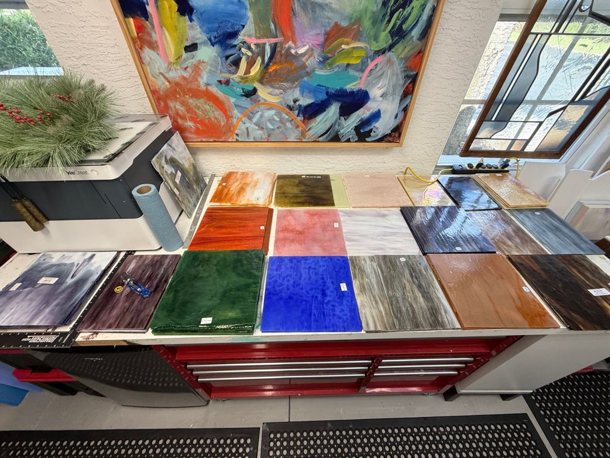 Resurrection of Christ glass mural project at St. Thomas More, photo 22