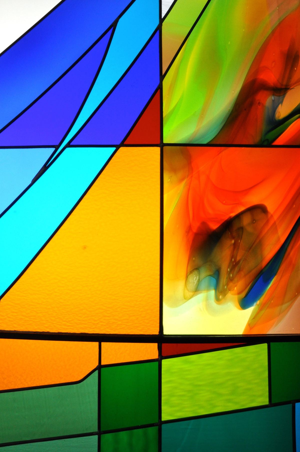 Stained glass at Saint Mary's Hospital in Grand Junction, Colorado, photo 12