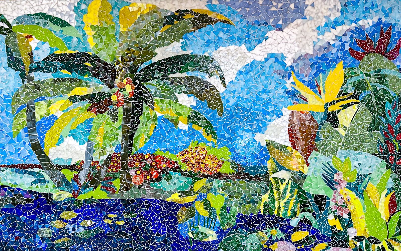 Glass mosaic at Lee Memorial Hospital, Fort Myers