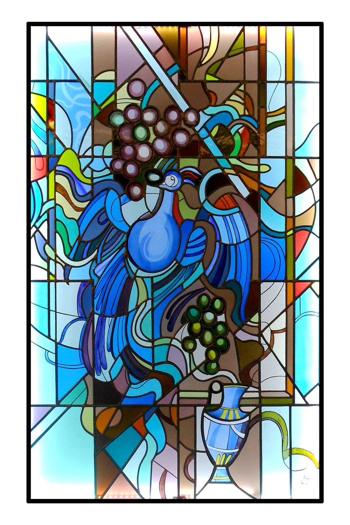 Stained glass in a private residence by Apperlo Art