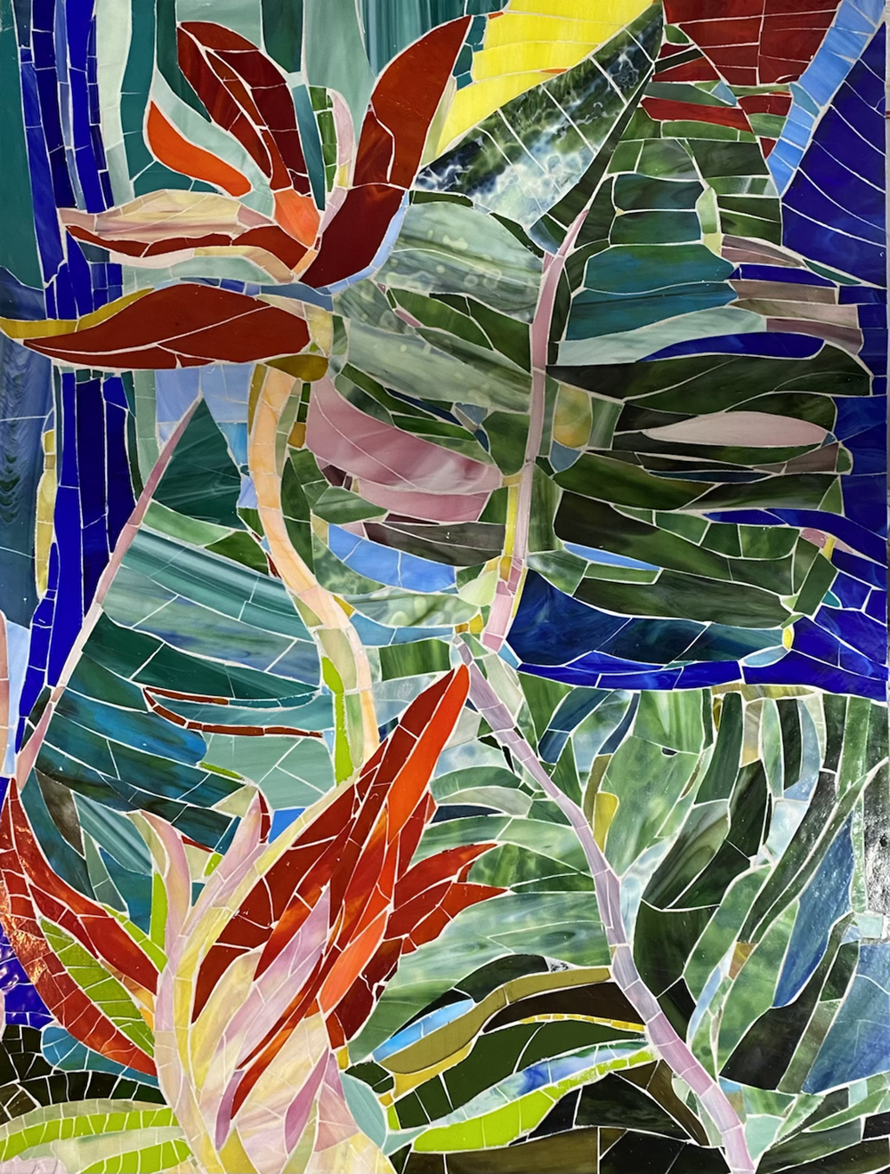 Custom fine art glass mosaic by Apperlo Art