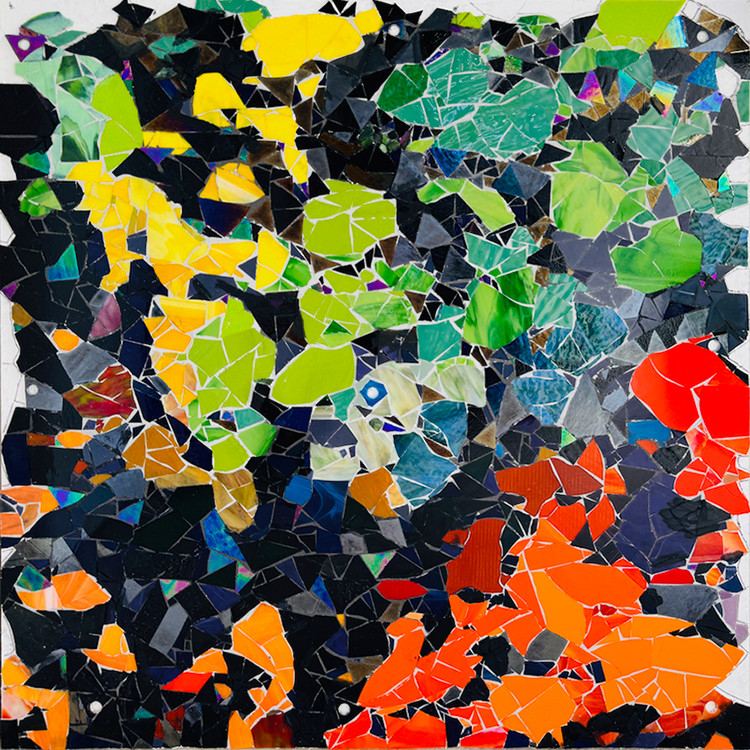 Living the Dream glass and mosaic mural, Miami Design District