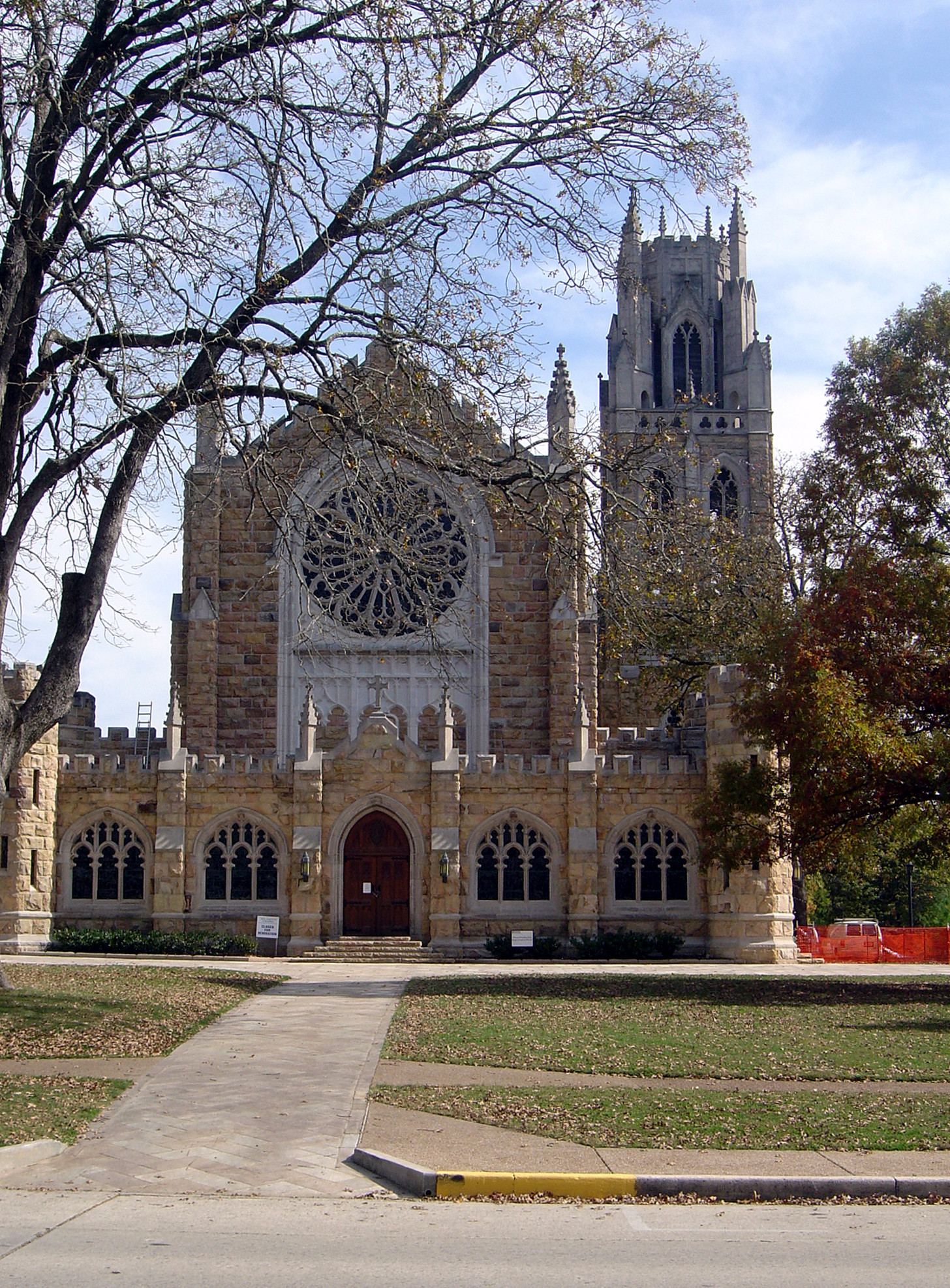 Stained glass at All Saints Chapel, University of the South in Sewanee, Tennessee